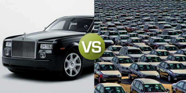 Rolls Royce vs average cars